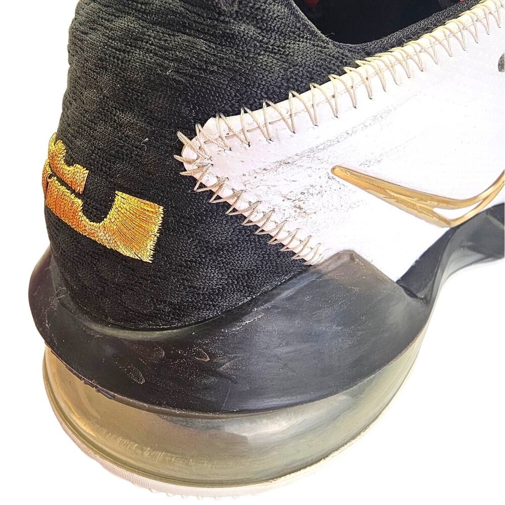 Nike Lebron 17 Low EP React Metallic Gold Athletic Basketball Sneaker - Picture 7 of 12
